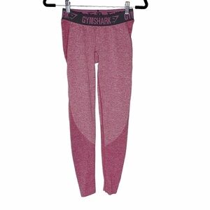 Gymshark Flex Seamless Leggings Marled Pink Charcoal Small